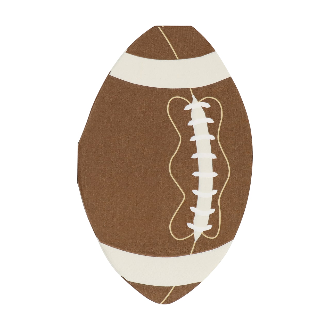 Serviettes de table en forme de ballon de football de Celebrate It, 20 unités